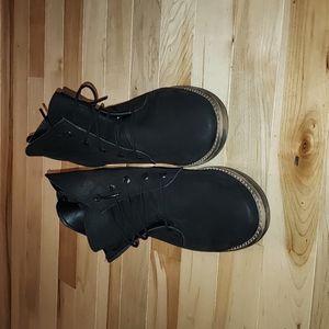 Black Diba Leather Boots